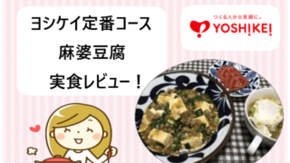 ヨシケイ｜定番コース「麻婆豆腐」実食レビューブログ！【動画付き】